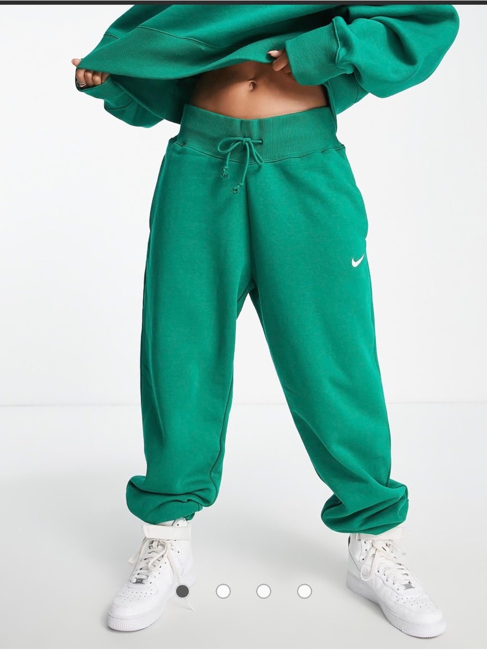 NIKE green joggers